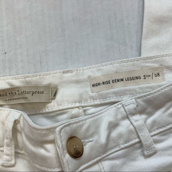 Pilcro High-Rise Denim Leggings Sz 28 - Picture 7 of 13